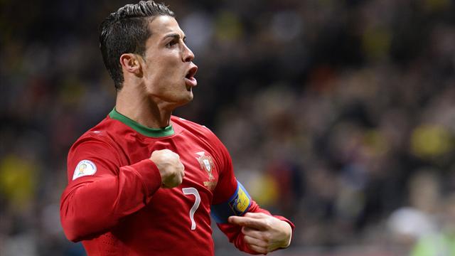 Cristiano Ronaldo usai bobol gawang Latvia. Foto Dok Ronaldo Stats