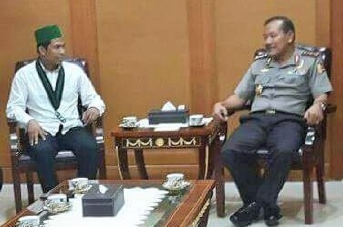 Ketua Umum PB HMI MPO Muhammad Fauzi dengan Mantan Kapolri/Foto: Istimewa