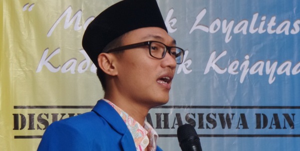 Ketua Umum Pengurus Besar Pergerakan Mahasiswa Islam Indonesia (Ketum PB PMII) Aminuddin Ma'ruf. Folo IST