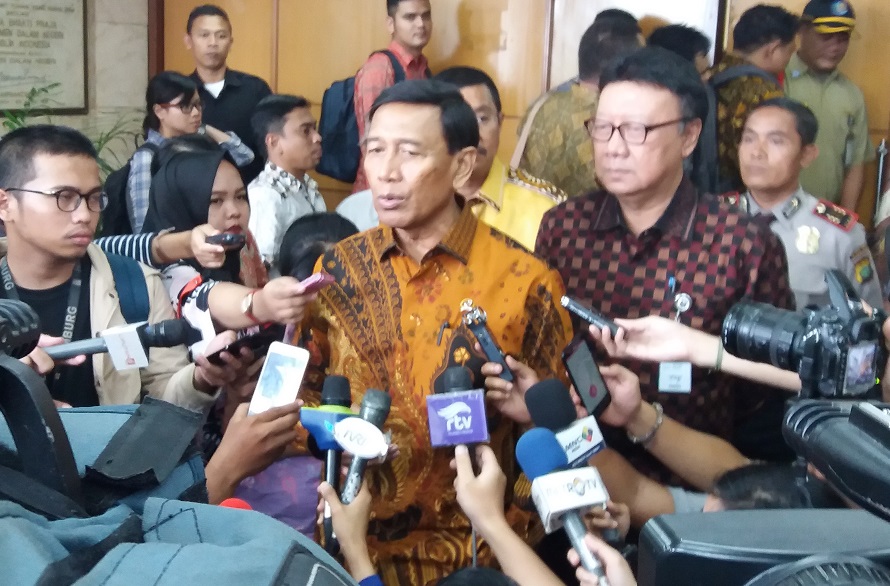 Menteri Koordinator bidang Politik Hukum dan Keamanan Wiranto. Foto Fadhilah/Nusantaranews