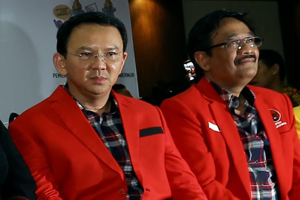 Pasangan Calong Gubernur DKI Jakarta, Ahok-Djarot. Foto via sindo