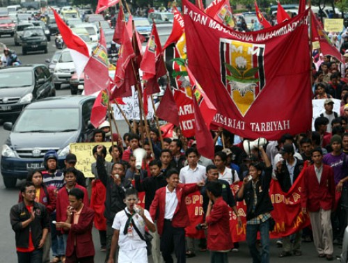 Ribuan massa dari Ikatan Mahasiswa Muhammadiyah (IMM). Foto IST