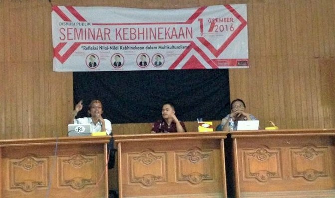 BEM UPN Veteran Yogyakarta gelar semimar terbuka bertajuk Refleksi Nilai-nilai Kebhinnekaan dalam Multikulturalisme, Sabtu (17/12)/Foto Solihin