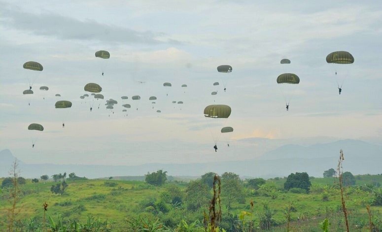 Latihan Juntis TA. 2016 300 Anggota Yonif Para Raider 328/Dirgahayu Kostrad/Foto: Dok. humas Penkostrad