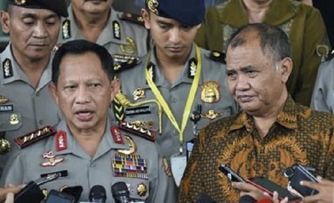 Kapolri Tito Karnavian dan Ketua KPK Agus Rahardjo/Foto: Dok. Antaranews