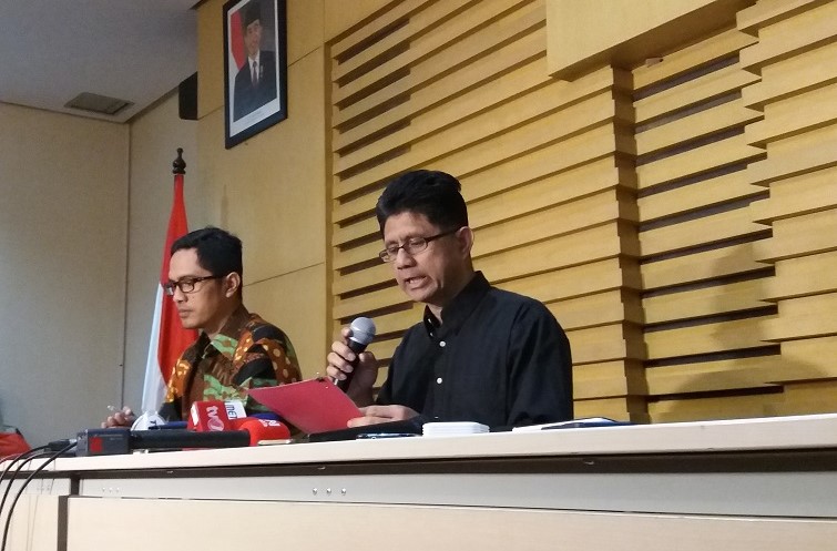 Wakil Ketua Komisi Pemberantasan Korupsi (KPK), Laode M Syarief dalam konferensi pers, Sabtu, (31/12/2016)/Foto Fadilah/NUSANTARAnews