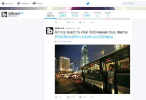 billborad mengetwitt 'om telotet om'. Foto caption Nusantaranews