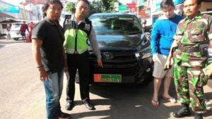 Mobil berplat palsu TNI/Foto Istimewa