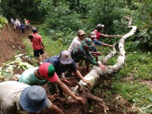 Begini Cara Koramil 0824/26 Jelbuk Bermanunggal Bersama Rakyat/Foto Sis24