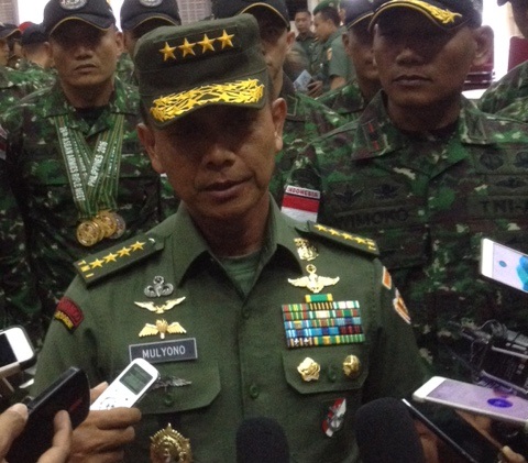 Kepala Staf TNI AD, Jenderal TNI Mulyono. Foto Deni/Nusantaranews