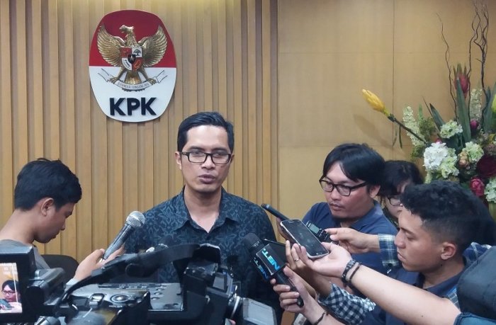 Jubir KPK, Febri Diansyah, di Gedung KPK, Jakarta Selatan, Rabu, (11/1/2017)/Foto Fadilah/NUSANTARAnews