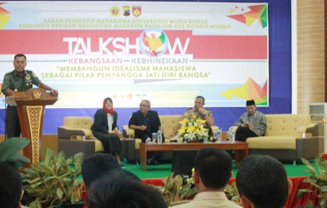 Acara talkshow kebangsaan digelar BEM UMK di Auditorium Kampus UMK, Sabtu lalu (14/1/2017)/Foto: Rosidi