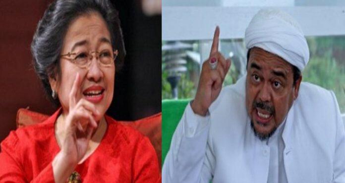 Ketegangan Megawati dan Rizieq Shihab. Foto IST