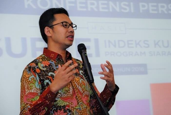 Ketua Komisi Penyiaran Indonesia (KPI), Yuliandre Darwis/Foto: Dok. media.iyaa.com