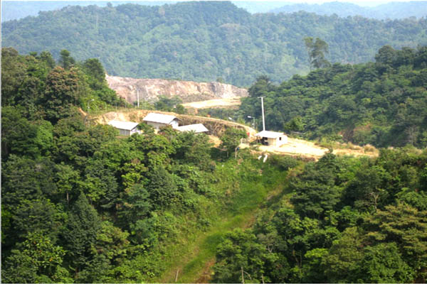 Lokasi Galian PT Bintang Cinda Mineral Group (BCMG). Foto Dok. Walhi Jabar