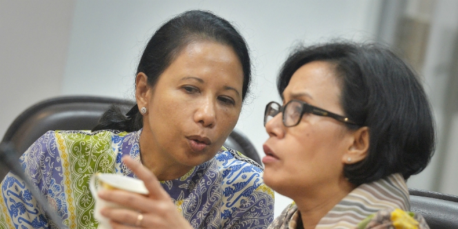 Sri Mulyani dan Rini Soemarno. Foto via dream