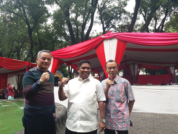 Dirjen Otonomi Daerah Kementerian Dalam Negeri (Dirjen Otda Kemendagri) Sumarsono (tengah)/Foto Restu Fadilah / NSUANTARAnews