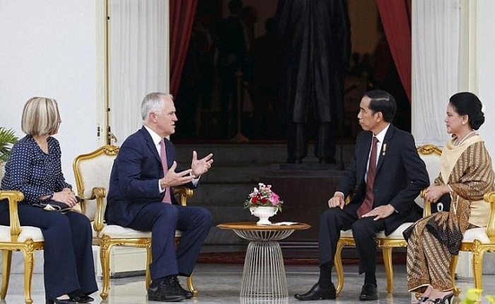 Presiden Joko Widodo dan Perdana Menteri Australia Malcolm Turnbull/Foto: Dok. dailymail