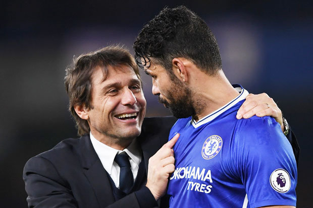 Antonio Conte dan Diego Costa/Foto via dailystar