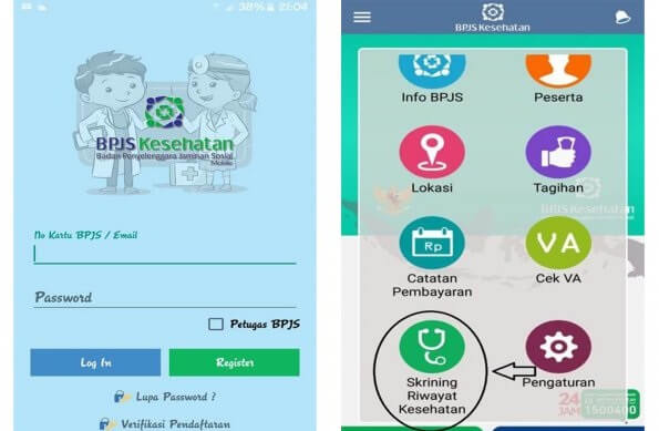 Fitur Mobile Screening di Aplikasi BPJS Kesehatan. Foto Istimewa