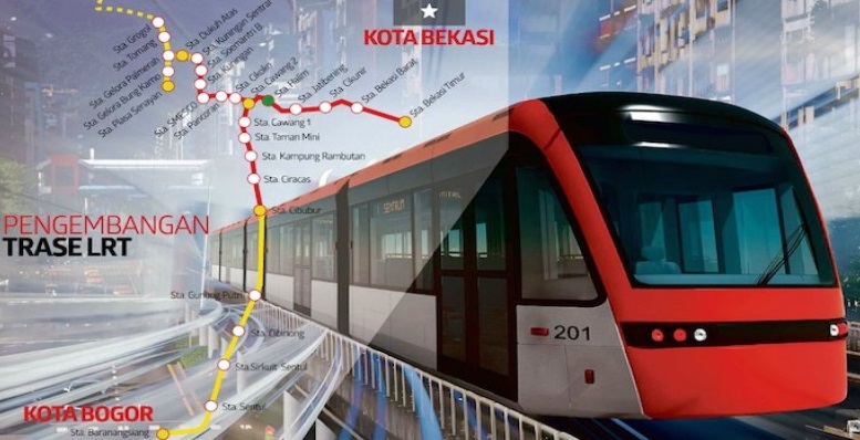 Proyek LRT/Foto Ilustrasi/Monitorday