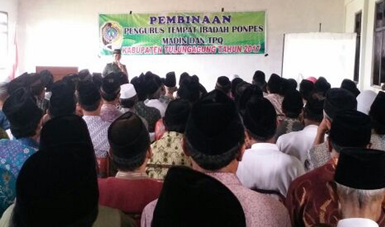 Wasbang Danunit Tulungagung melakukan Pembinaan Pengurus Tempat Ibada, Ponpes, Madin dan TPQ/Foto Dok. Pribadi