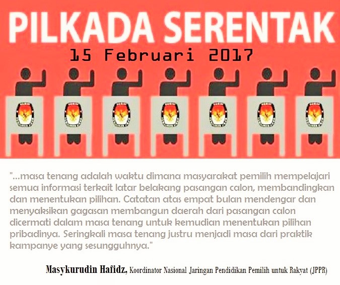 Masa Tenang Menjelang Pilkada Serentak 2017/Ilustrasi NUSANTARAnews