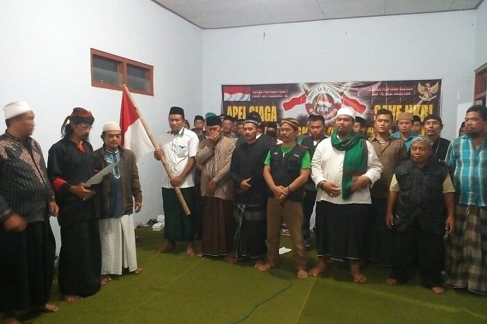 Front Anti Komunis (FAK-RI) Apel Siaga Lindungi NKRI dari Bangkitnya Faham Komunis di Wilayah Magetan/Foto: Dok. Penrem081