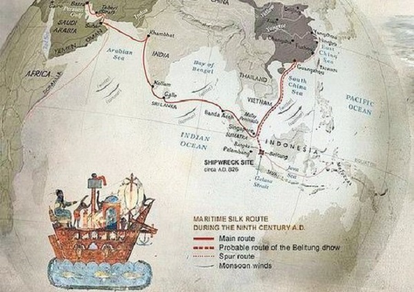 Jejak Cina di Perairan Bangka Belitung Sejak Abad ke-6 Masehi/Ilustrasi: Dok. IndoCropCircles