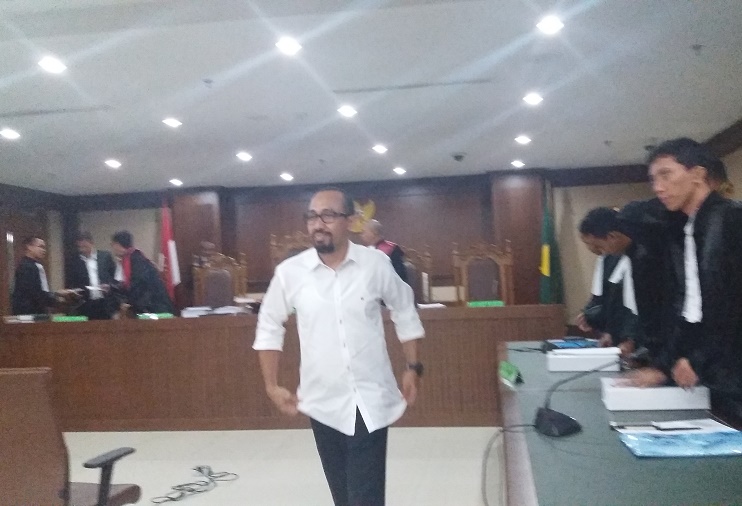 Sidang terdakwa Anggota DPR (Dewan Perwakilan Rakyat) RI non-aktif, Andi Taufan Tiro/Foto Restu Fadilah / NUSANTARAnews