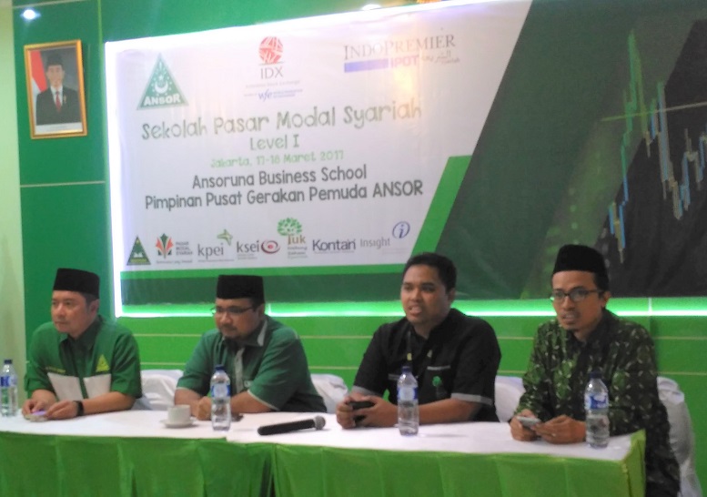 Ansoruna Bussines School GP Ansor gelar Sekolah pasar Modal Syariah/Foto Ucok/Nusantaranews