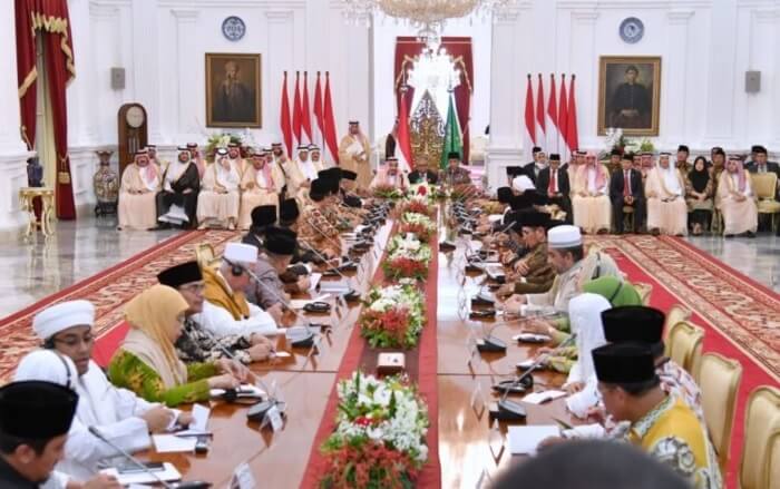 Pertemuan Para Ulama dan Raja Salman di Istana Merdeka/Foto Dok. Humas Staf Kepresidenan