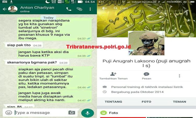 gambar rekayasan melalui akun media sosialnya/Foto via tribratanews