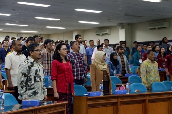 Seminar Nasional bertajuk “Indonesia Menuju Ketahanan Pangan” Himpunan Mahasiswa Jurusan Agribisnis (HIMAGRI) Universitas Pembangunan Nasional “Veteran” Yogyakarta. Foto Anwar Noeris