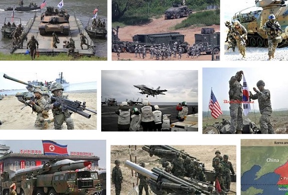 Ilustrasi Latihan Militer AS-Korsel. Foto Crop: Nusantaranews