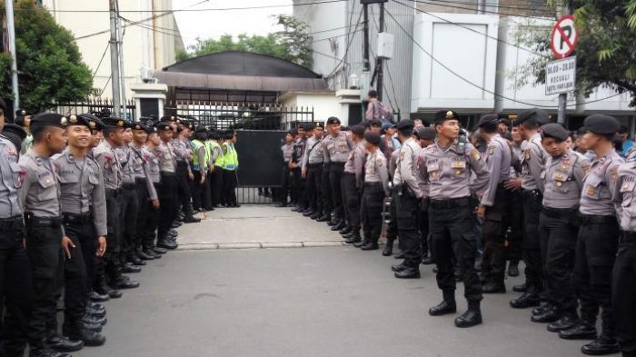 Sidang Ahok di jaga ketat polisi/Foto solopos/Nusantaranews