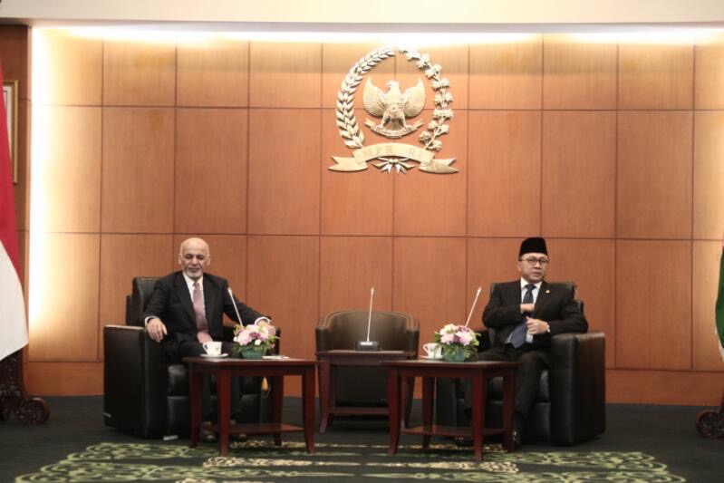 Zulkifli Hasan, bersama Presiden Afghanistan Mohammad Ashraf Ghani/Foto Dok. Humas MPR/Nusantaranews