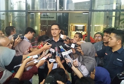 Kabiro Humas KPK; Febri Diansyah. Foto Restu Fadilah/ NUSANTARAnews