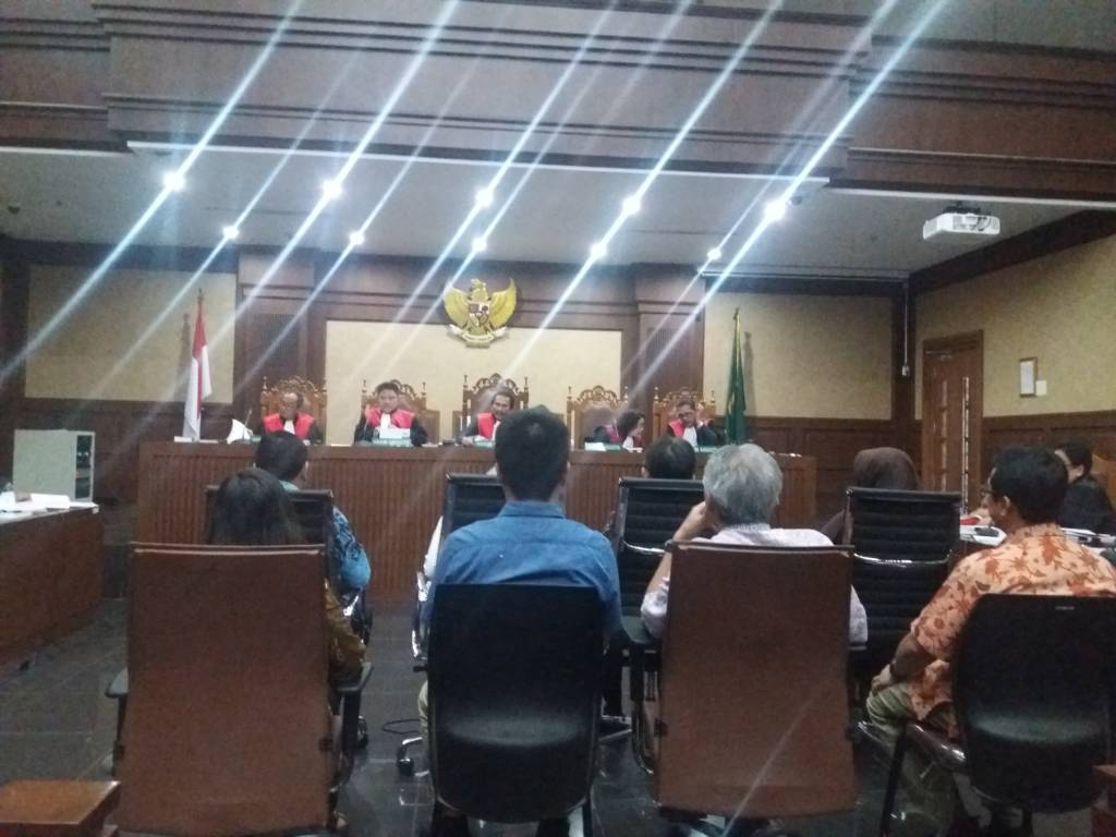 Sidang ke-16 kasus korupsi e-KTP, Senin (22/5/2017)/Foto: Restu Fadhilah/Nusantaranews