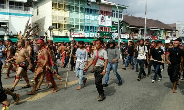 Beredar foto konflik di Pontianak viral di medsos/Foto Istimewa/Nusantaranews