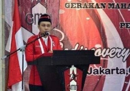 Ketua Presidium Gerakan Mahasiswa Nasional Indonesia (GMNI) Chrisman Damanik. Foto: suaragarudanews.com