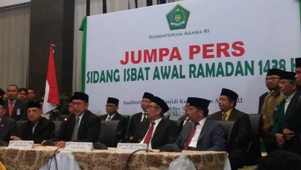 Jumpa pers sidang isbat/Foto Restu Fadilah/Nusantaranews