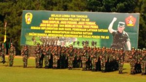 Upacara pembukaan lomba yang dipimpin langsung oleh Kasad, Jenderal Mulyono (Dok. Dispenad)