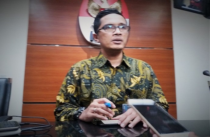 Jubir KPK, Febri Diansyah . (Foto: Restu Fadilah/Nusantaranews)