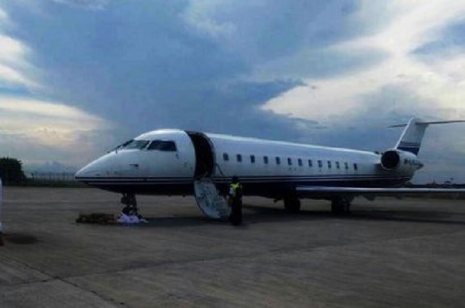 Pesawat jet jenis Bombardier Global 5000 milik Setya Novanto. (Foto: Dok. Istimewa)