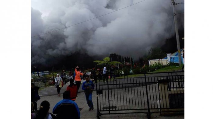 Letusan Kawah Sileri/Foto Istimewa/Nusantaranews