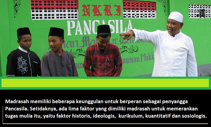 Pesantren dan Pancasila (Ilustrasi). Foto: Ari Susanto/Rappler