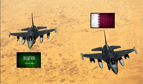 Saudi vs Qatar (ilustrasi). Foto via YouTube