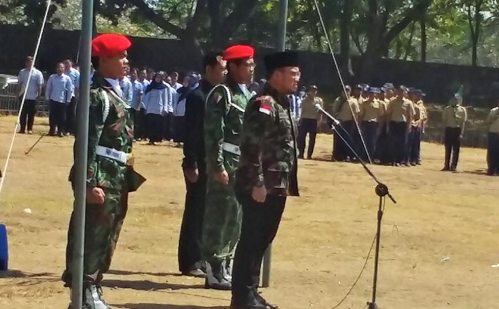 Dahnil Simanjuntak Bersama Ribuan Warga Muhammadiyah Ponorogo Gelar Apel Kebangsaan. Foto Muh Nurcholis/ Nusantaranews.co