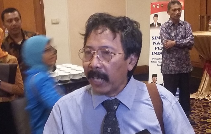 Deputi Bidang Bidang Pengkajian dan Meteri Unit Kerja Presiden Pembinaan Ideologi Pancasila (UKP-PIP), Prof Anas Saidi. Foto Ucok Al Ayubbi/ NusantaraNews.co